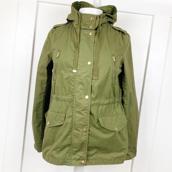 love tree army green jacket